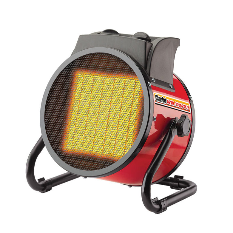 Clarke Devil 2000 2kW Ceramic Fan Heater (230v)