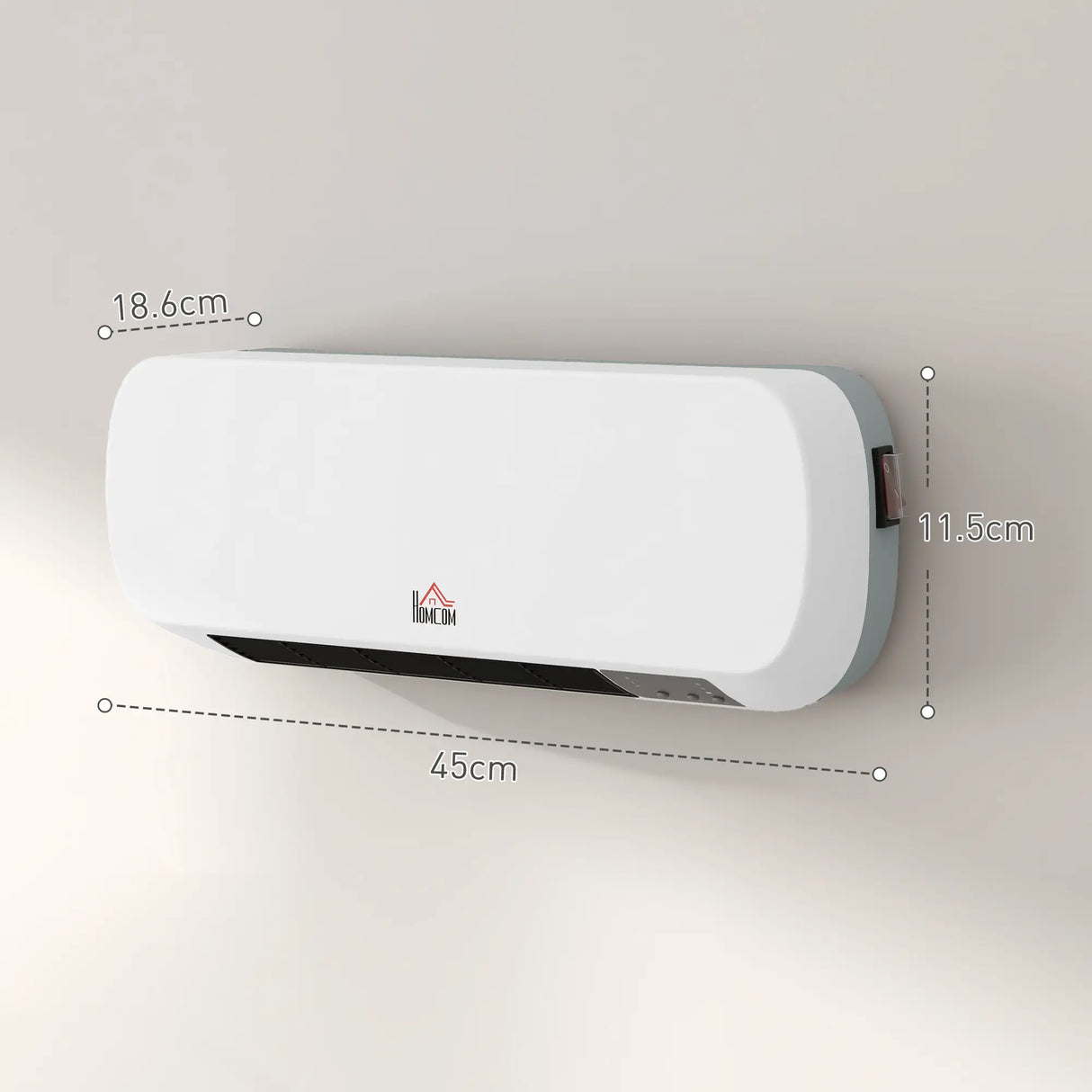 HOMCOM 2kW PTC Wall Mounted Heater