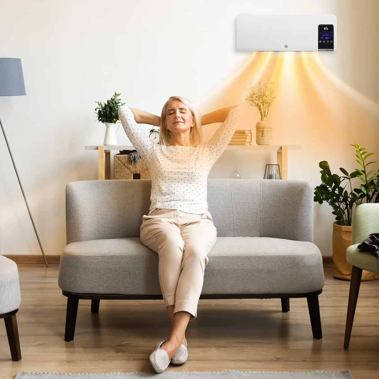 HOMCOM 2kW Wall Mounted Heater