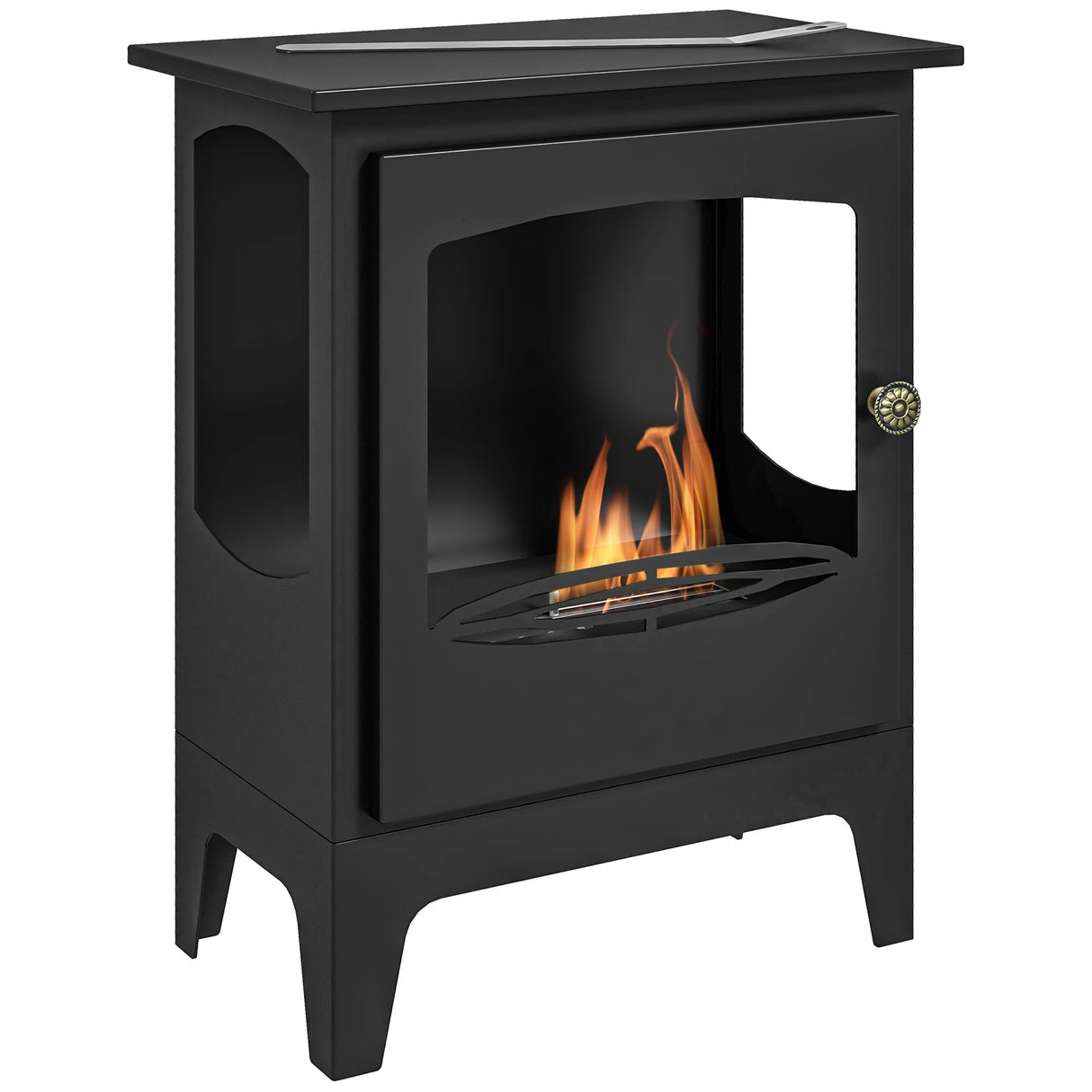 HOMCOM Bioethanol Freestanding Fireplace