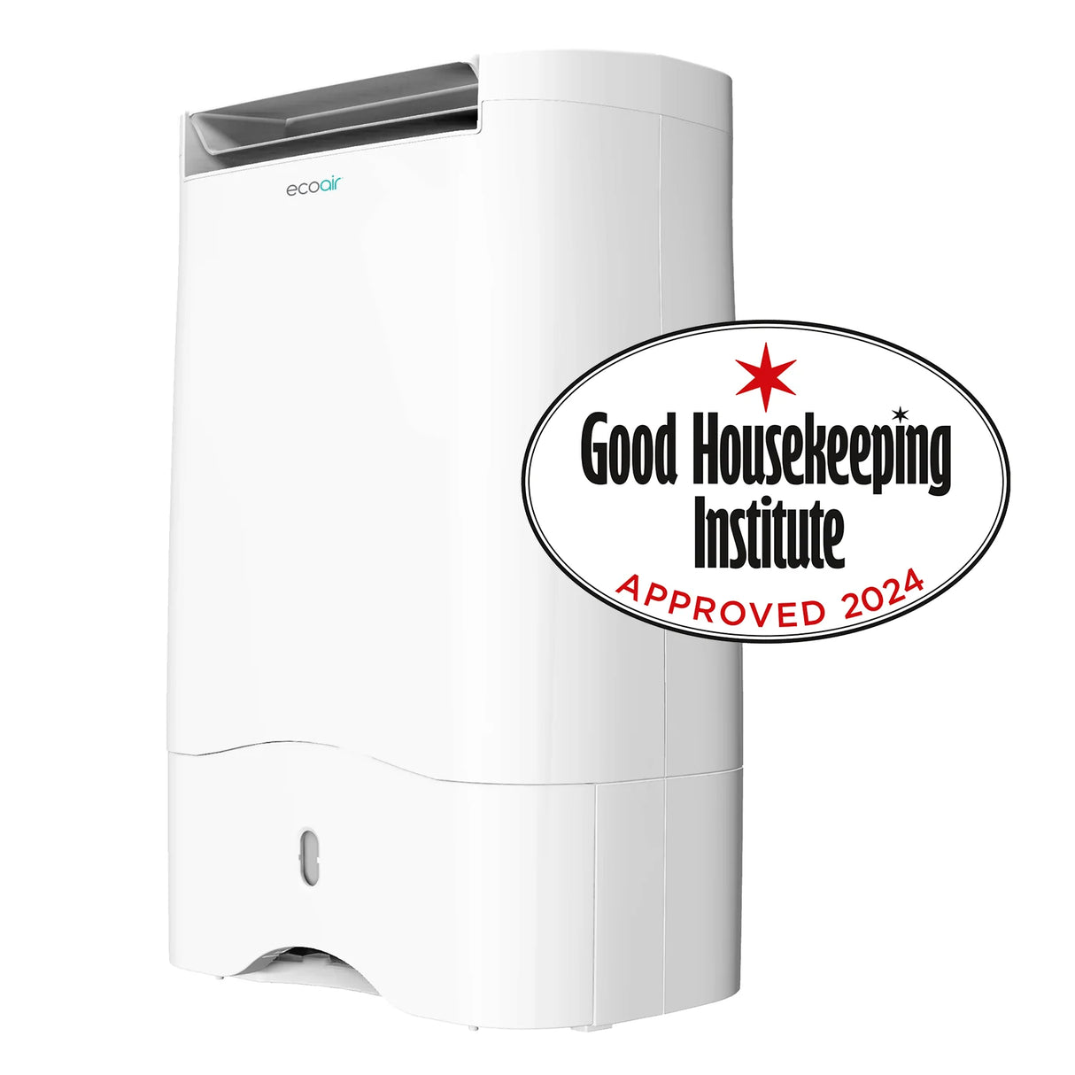 EcoAir DD3 Slimline Desiccant Dehumidifier 10L/Day – Electronic Control, Quiet 39dBA, 3L Tank, Antibacterial Filter