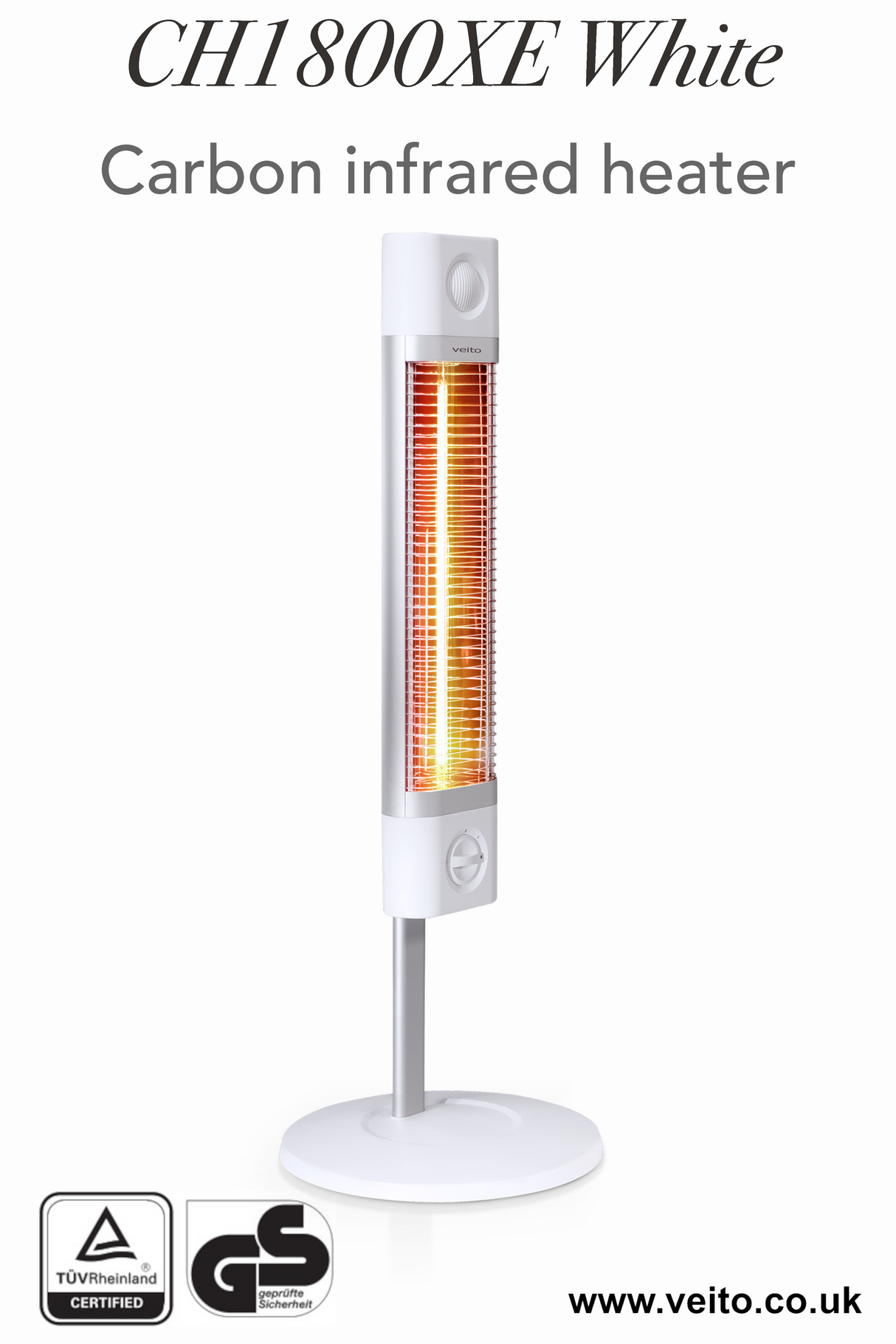 Veito CH1800XE1.8kw Free Standing Infra-Red Heater