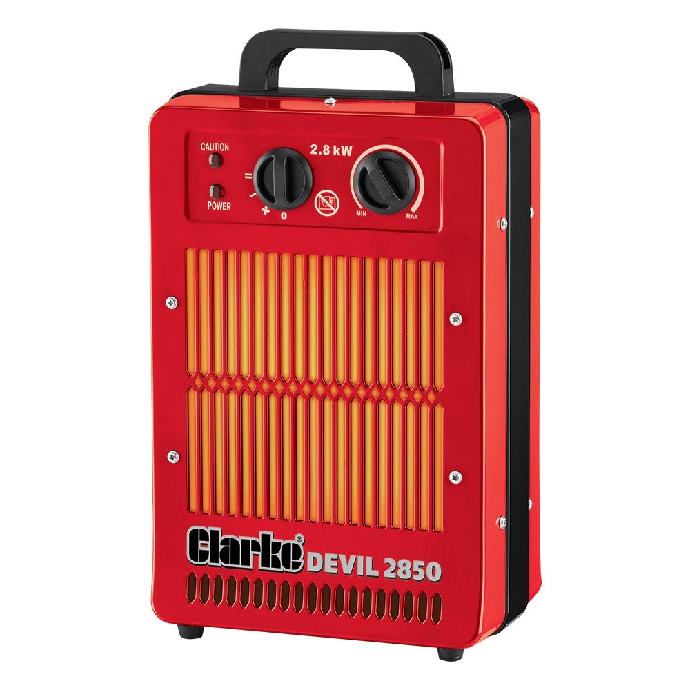 Clarke Devil 2850 2.8kW Electric Fan Heater (230v)