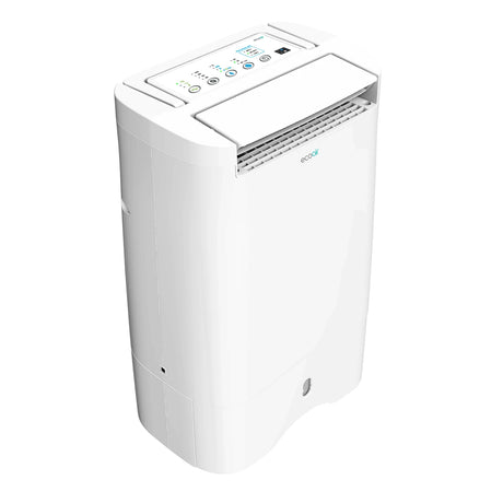 EcoAir DD3 Slimline Desiccant Dehumidifier 10L/Day – Electronic Control, Quiet 39dBA, 3L Tank, Antibacterial Filter