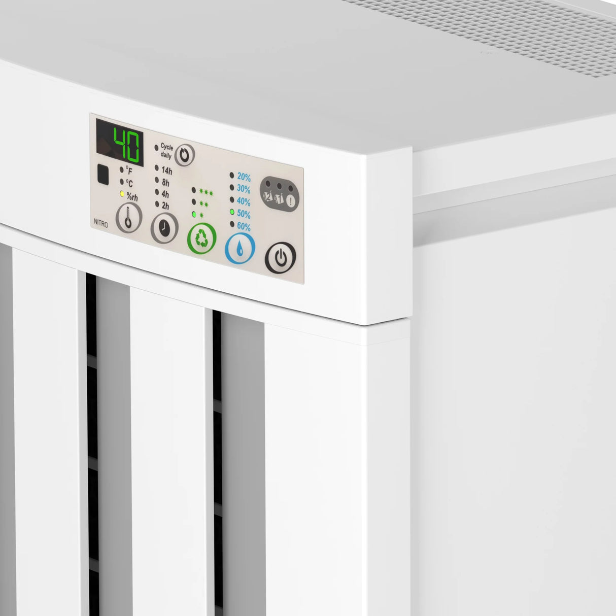 EcoAir Droid Desiccant Dehumidifier 25L/Day – Dual 5L Tanks, Active Carbon Filter, Remote Control, IP24 Water-Resistant, Up to 220m²