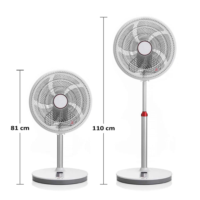 EcoAir Kinetic 14” DC Fan – Ultra Quiet 11.1 dBA, Super Low Energy 1–18W, 9-Speed with Remote & 3D Oscillation