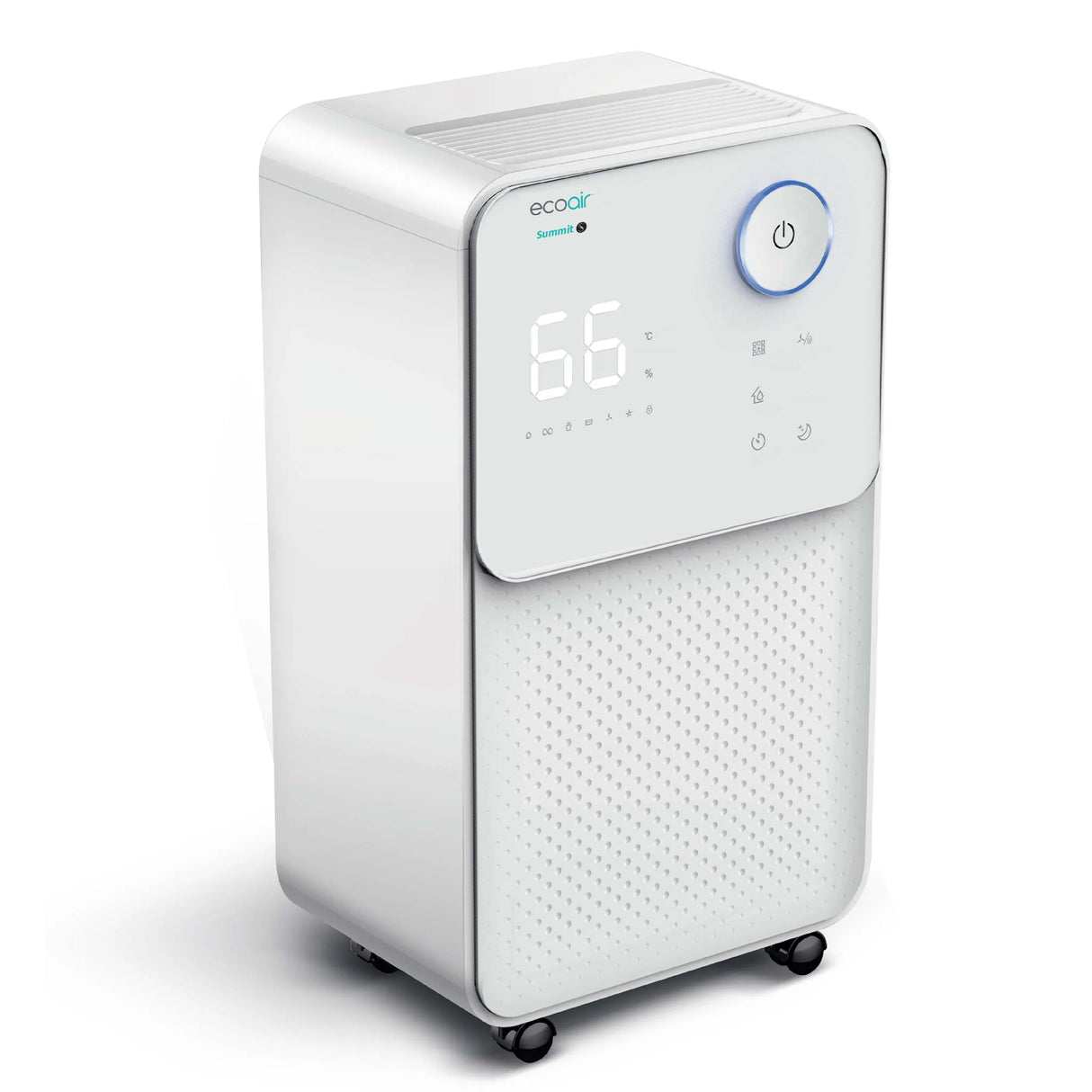 EcoAir Summit S 12L Low Energy Dehumidifier – Digital Display, 3-Layer Carbon Filter, Quiet 36dBA, Sleep Mode