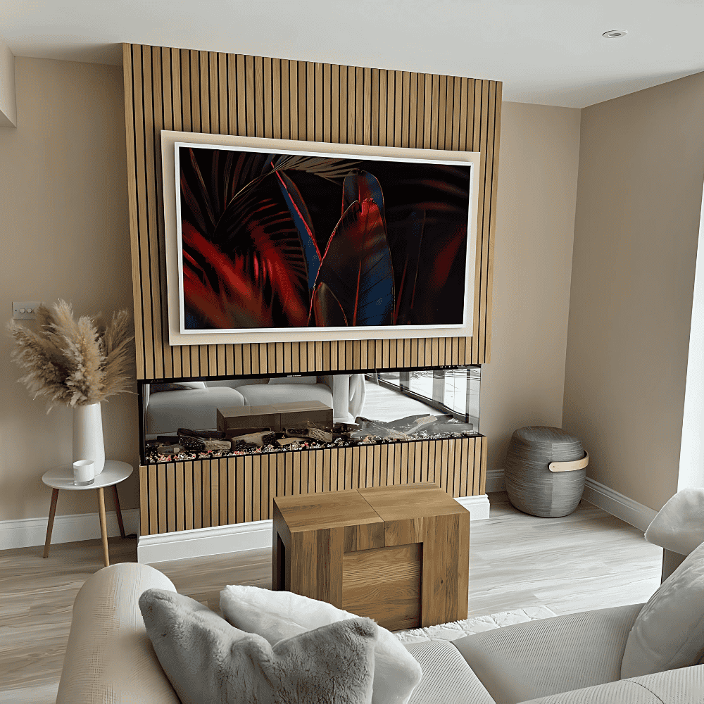 TruFlame 3 sided Media Wall Electric Fire