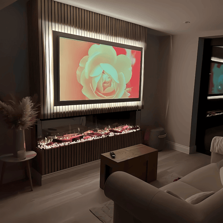 TruFlame 3 sided Media Wall Electric Fire