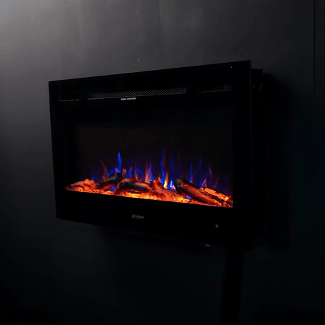 TruFlame Black Wall Mounted Electric Fire