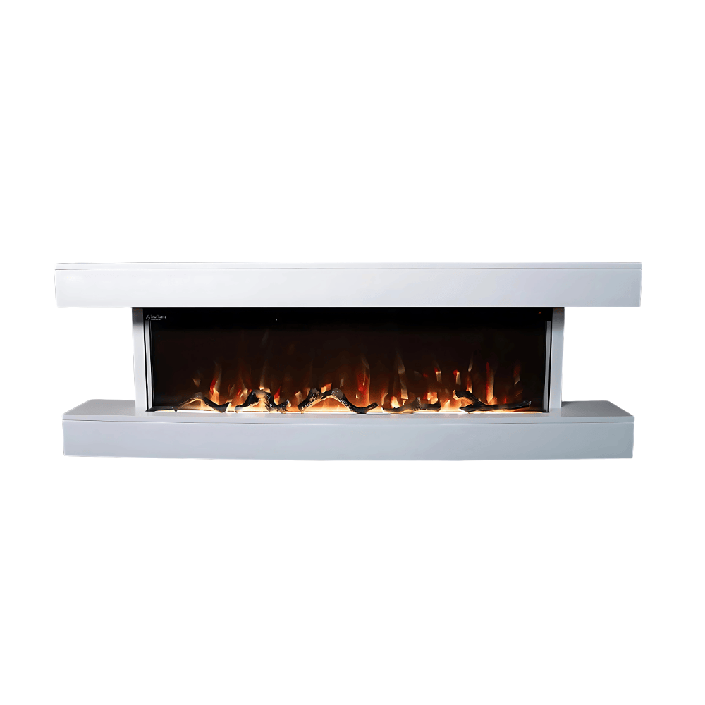 TruFlame 60" White Mantelpiece Electric Fire