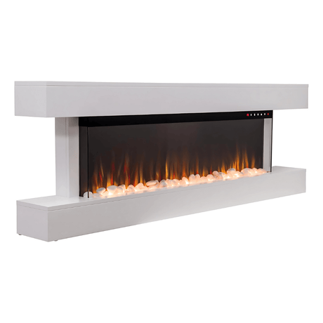TruFlame 60" White Mantelpiece Electric Fire