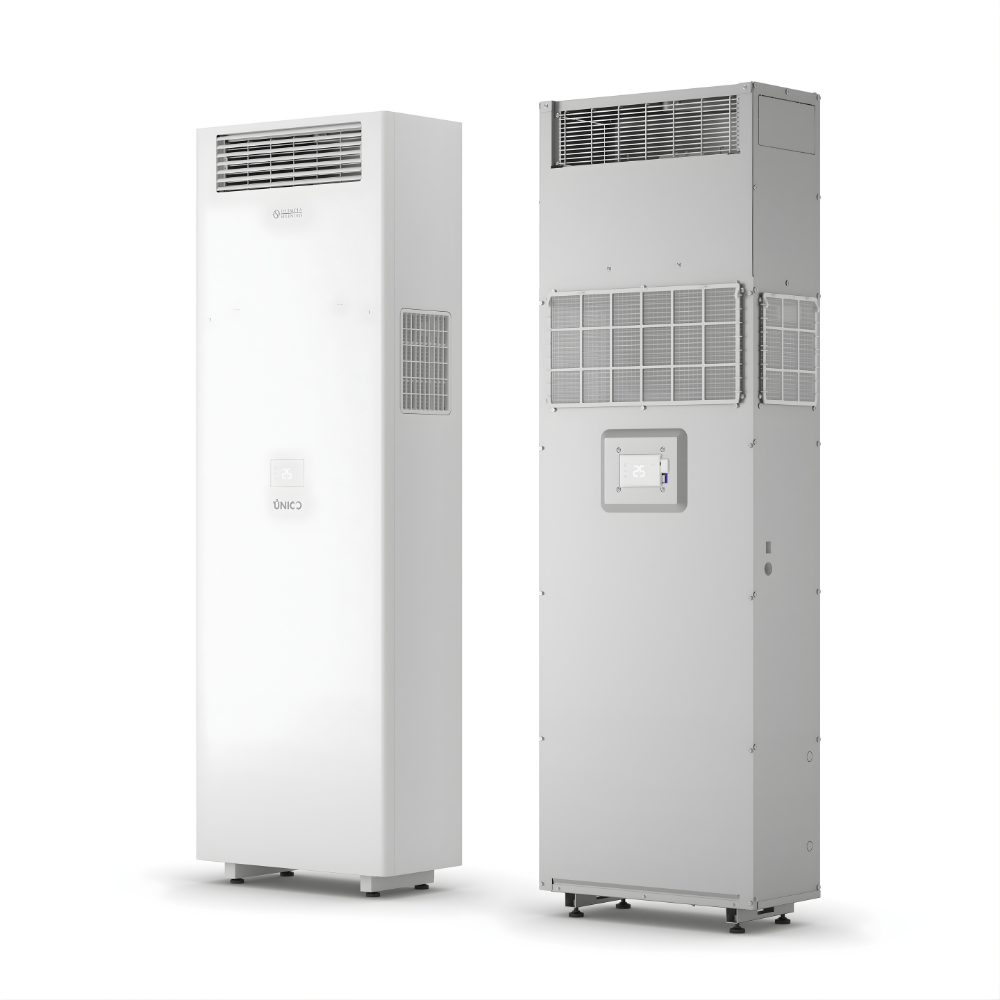 NEW 2025 Olimpia Splendid Unico Vertical 3.5kW 12000 BTU All-in-One Air Conditioning Unit with Heat Pump - VAT-free Install Package