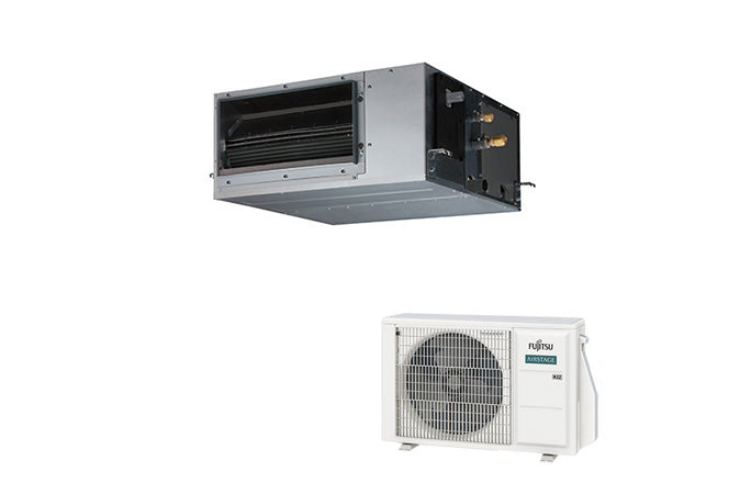 Fujitsu Airstage ARXG18KHTAP 5.2kW Split System Air Conditioner R32 KHTAP Medium Static Pressure Duct Compact & Comfort