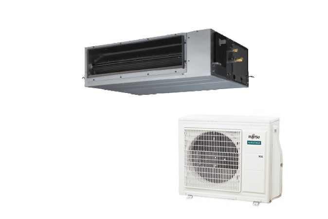 Fujitsu Airstage ARXG24KHTAP 6.8kW Split System Air Conditioner R32 KHTAP Medium Static Pressure Duct Compact & Comfort