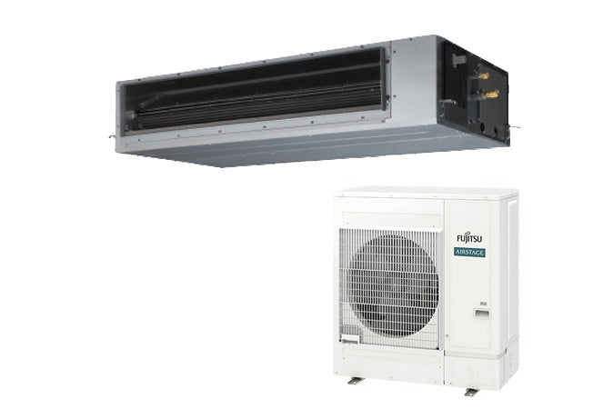 Fujitsu Airstage ARXG45KHTAP 12.1kW Split System Air Conditioner R32 KHTAP Medium Static Pressure Duct Compact & Comfort