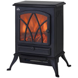 HOMCOM Freestanding Electric Fireplace with Dual Power