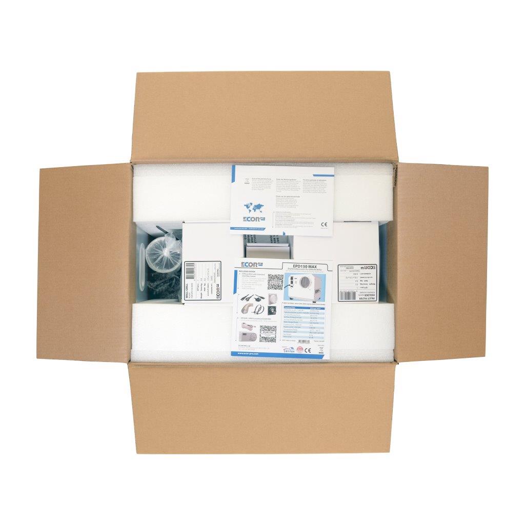 Ecor Pro EPD150-MAX Smart 35L Desiccant Dehumidifier (230V)