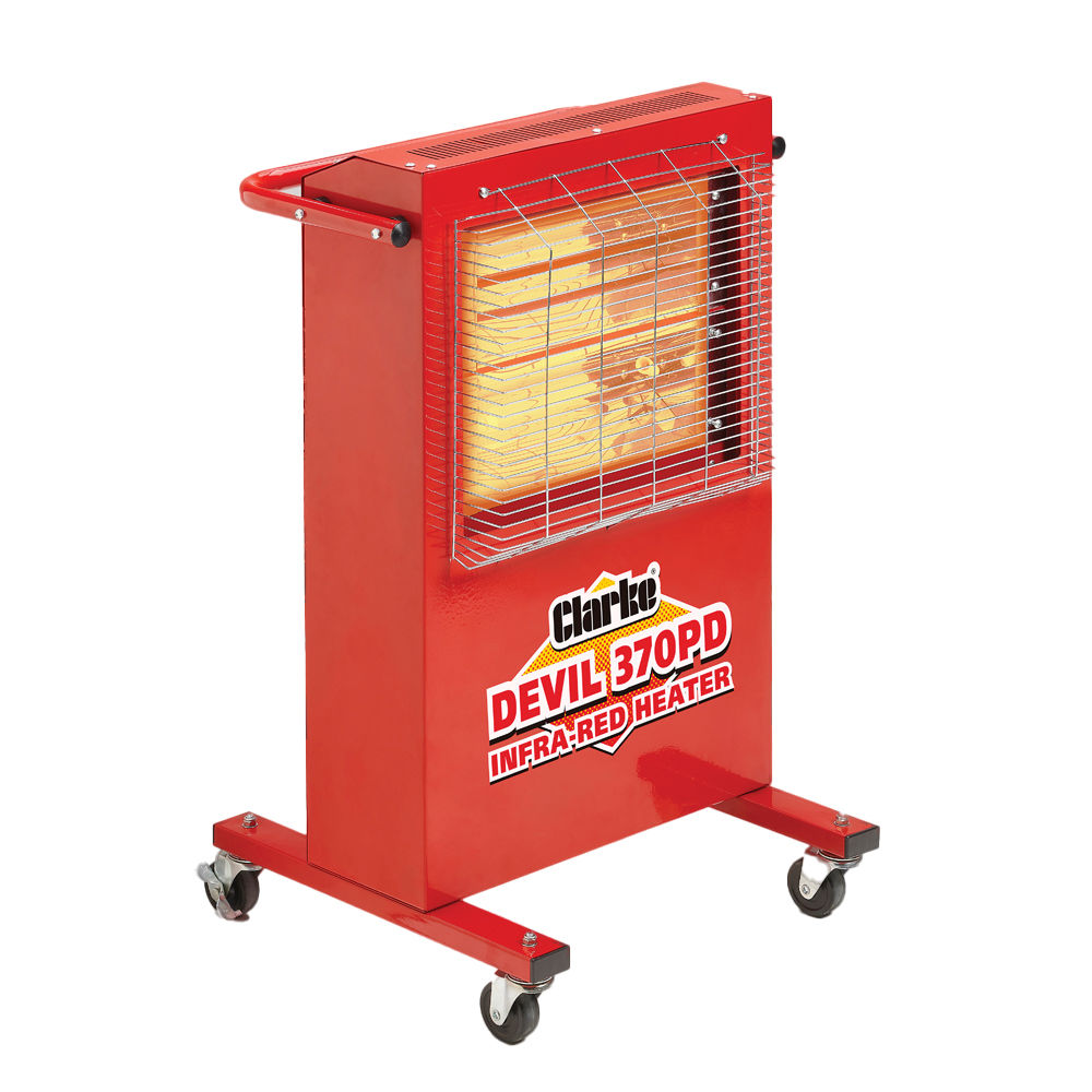 Clarke Devil 370PD 2.8kW Quartz Halogen Infrared Heater