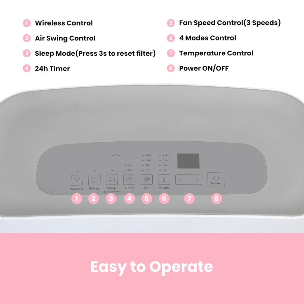 Comfee MPPFA-12 Portable Air Conditioner 3.5kW 12000 BTU with WiFi