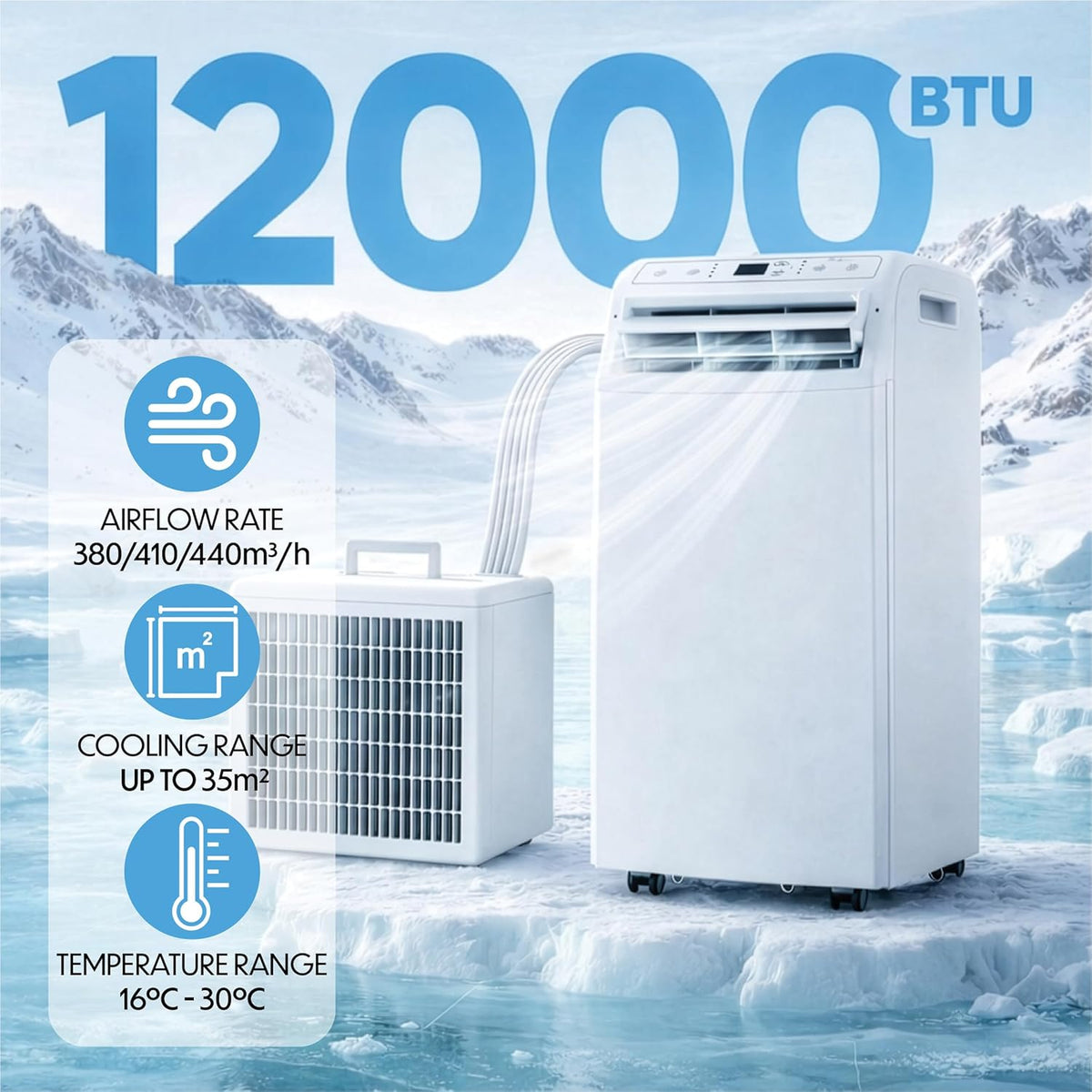 Prem-I-Air EH1960 12000 BTU Portable Split Air Conditioner
