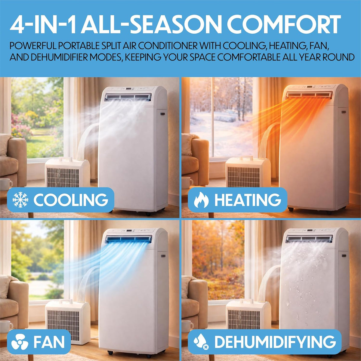 Prem-I-Air EH1960 12000 BTU Portable Split Air Conditioner