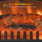 Homcom 0.95/1.85kW Freestanding Electric Fireplace