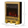 HOMCOM 2kW Electric Fireplace with LED Light