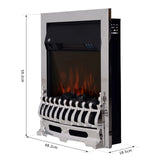 Homcom Dual-Power Electric Fireplace