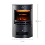 Homcom 1.8kW Barrel Electric Fireplace