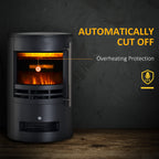 Homcom 1.8kW Barrel Electric Fireplace