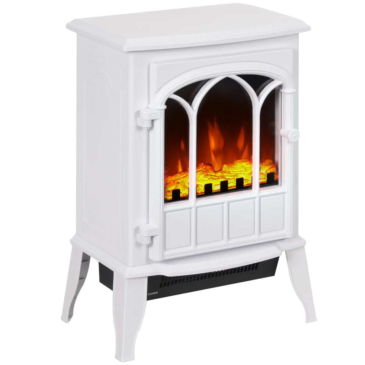 Homcom 2kW Tempered Glass Door Electric Fireplace