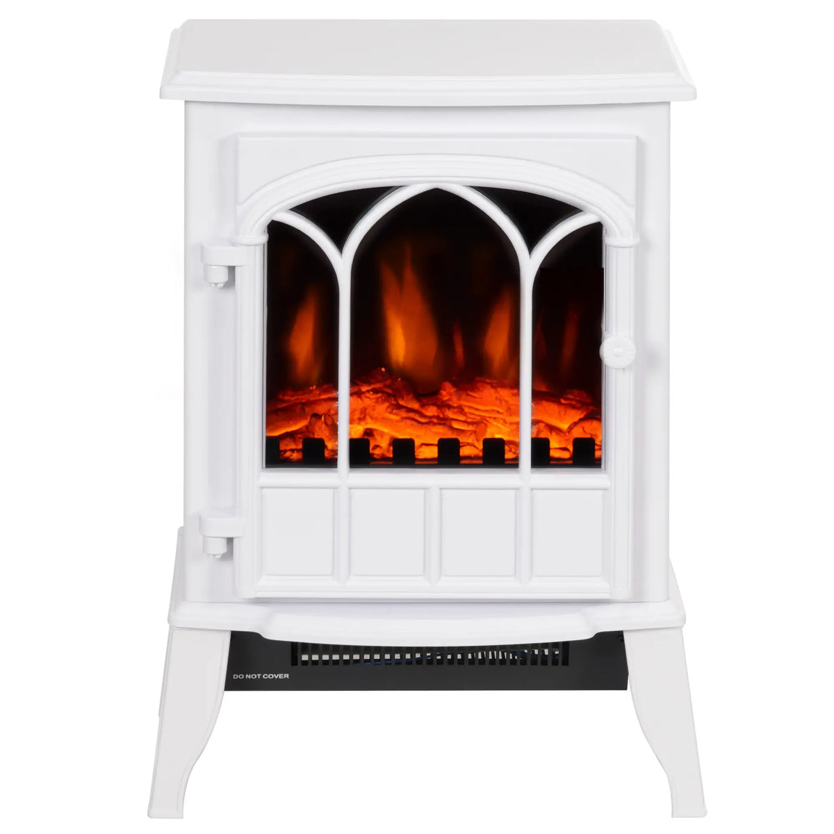 Homcom 2kW Tempered Glass Door Electric Fireplace