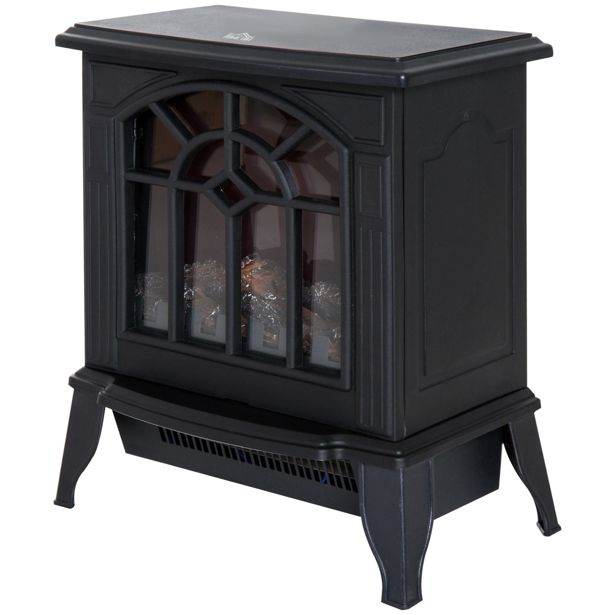 Homcom 2kW Cast Metal Electric Fireplace