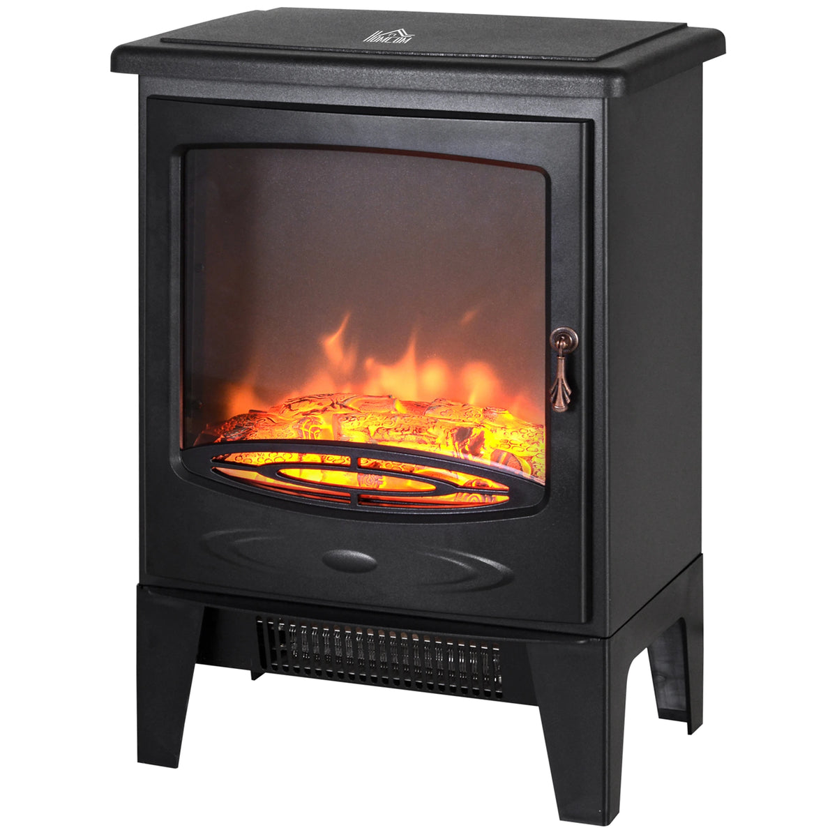 Homcom 1.8kW Tempered Glass Electric Fireplace