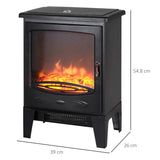 Homcom Dual-Power Electric Fireplace