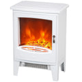Homcom 1.8kW Tempered Glass Door Electric Fireplace