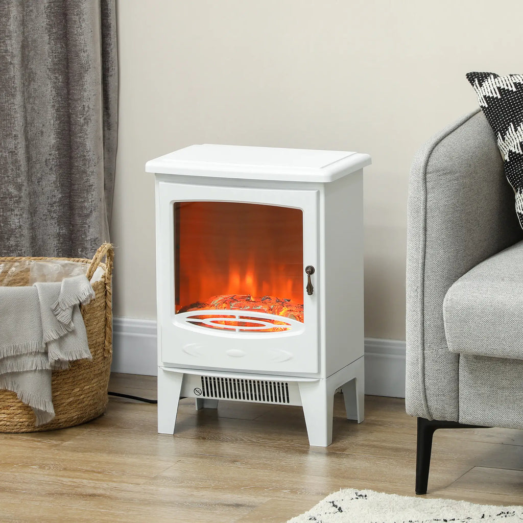 Homcom 1.8kW Tempered Glass Door Electric Fireplace