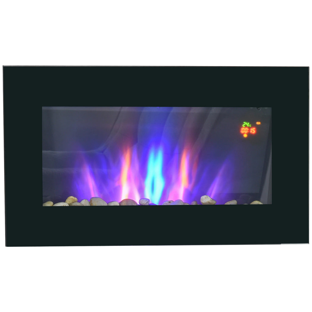 Homcom 1kW/2kW Electric Wall Fireplace