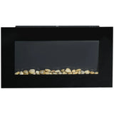 HOMCOM 1kW/2kW Electric Wall Fireplace with LED Flame Effect