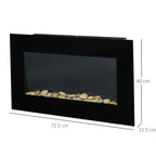 Homcom 1kW/2kW Electric Wall Fireplace