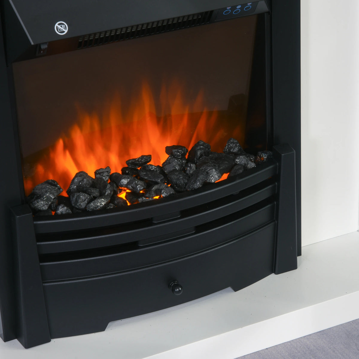 Homcom 2kW Mantelpiece Electric Fireplace Suite