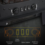 Homcom 1.8kW Retro Electric Fireplace
