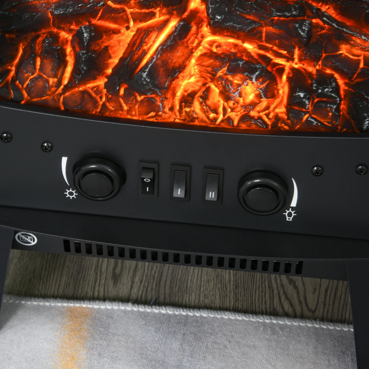Homcom 1.8kW Retro Electric Fireplace