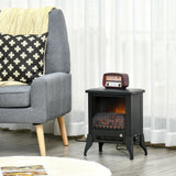 HOMCOM Electric Fireplace with Realistic Flame Effect