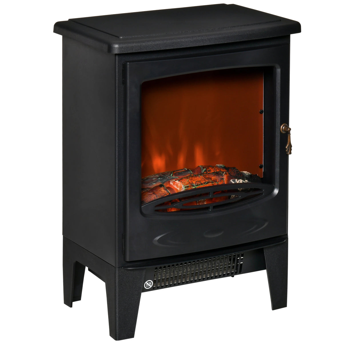 Homcom 1.8kW Tempered Glass Electric Fireplace