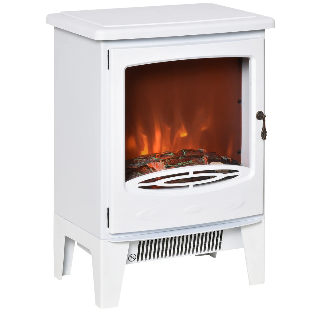 Homcom 1.8kW Tempered Glass Electric Fireplace