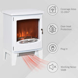 Homcom Dual-Power Electric Fireplace