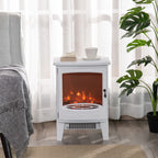 Homcom 1.8kW Tempered Glass Electric Fireplace