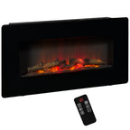 Homcom 2kW Wall-Mounted Electric Fireplace